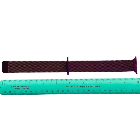 NEW WINE Iridescent Stainless Steel Milanese Loop Band Apple Watch 42 44 45 49 - Picture 4 of 10